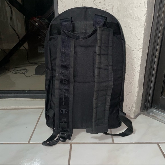 Champion Black Backpack with Red Logo - Picture 3 of 4